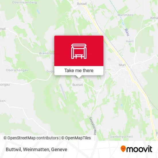 Buttwil, Weinmatten map