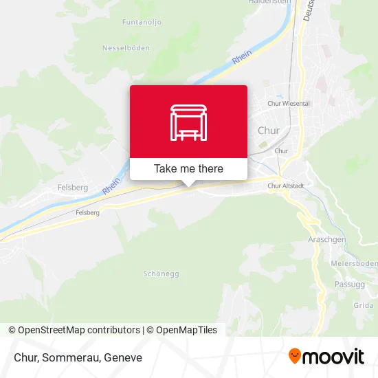 Chur, Sommerau map