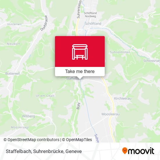 Staffelbach, Suhrenbrücke map