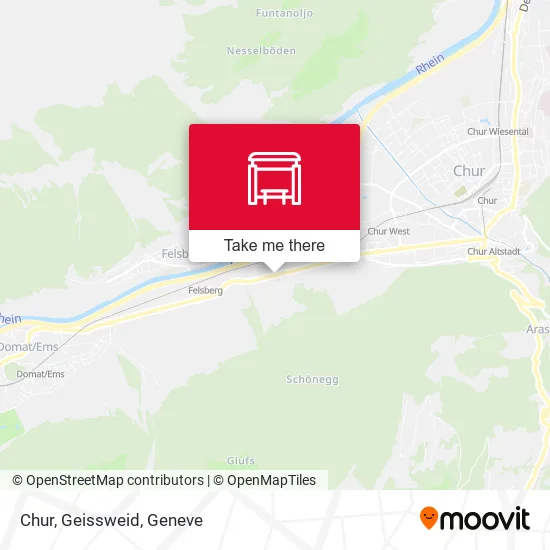 Chur, Geissweid map