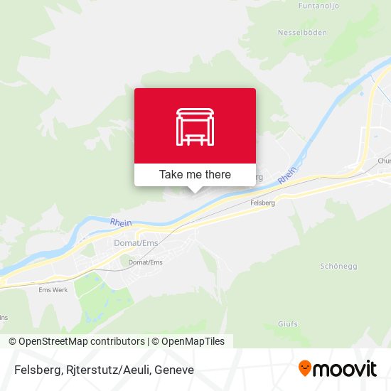 Felsberg, Rjterstutz/Aeuli map