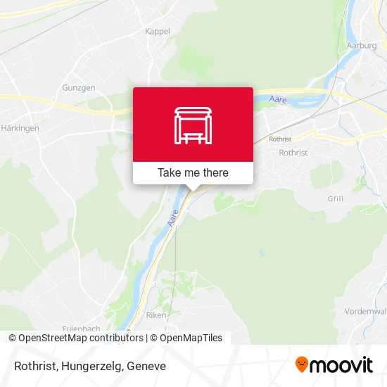 Rothrist, Hungerzelg map