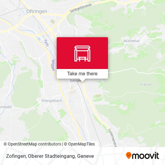 Zofingen, Oberer Stadteingang map