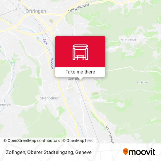 Zofingen, Oberer Stadteingang map