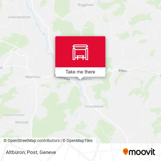 Altbüron, Post map