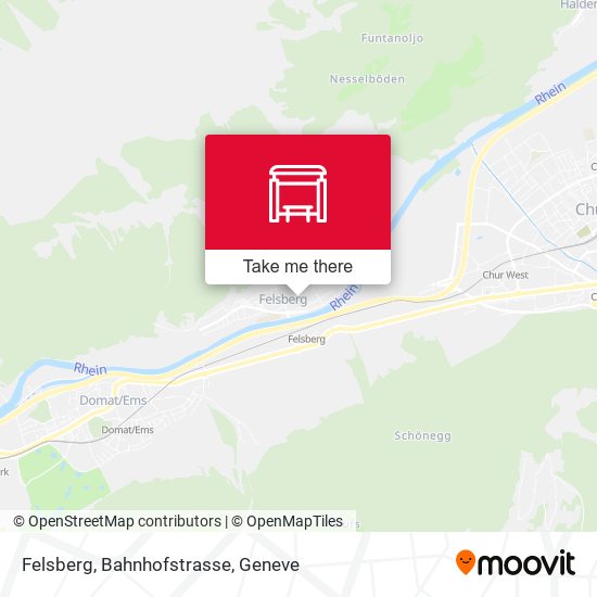 Felsberg, Bahnhofstrasse map