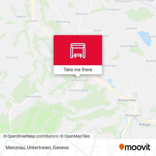 Menznau, Untertreien map