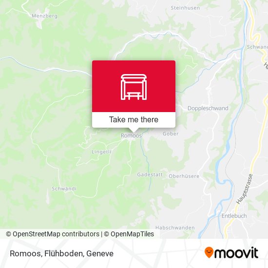 Romoos, Flühboden map