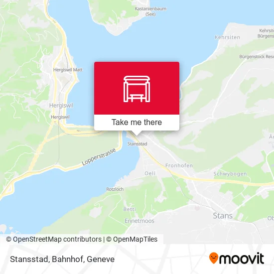 Stansstad, Bahnhof map