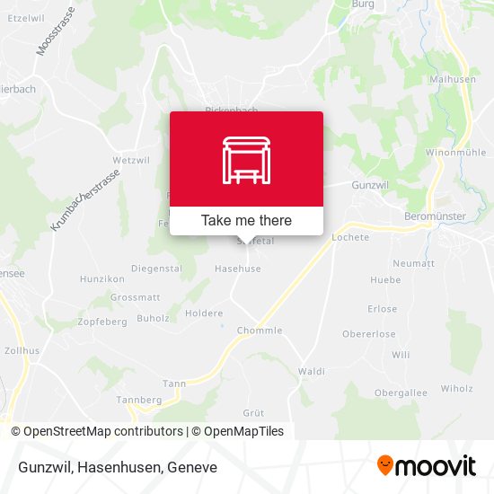 Gunzwil, Hasenhusen map