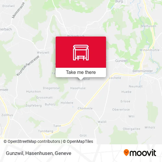 Gunzwil, Hasenhusen map