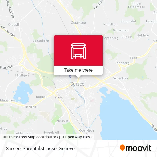 Sursee, Surentalstrasse map