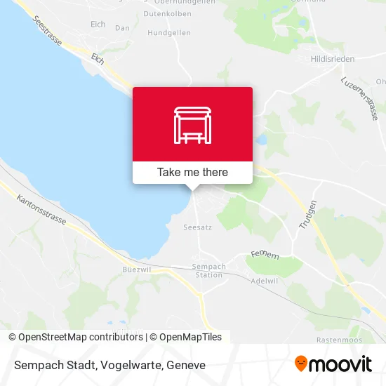 Sempach Stadt, Vogelwarte map