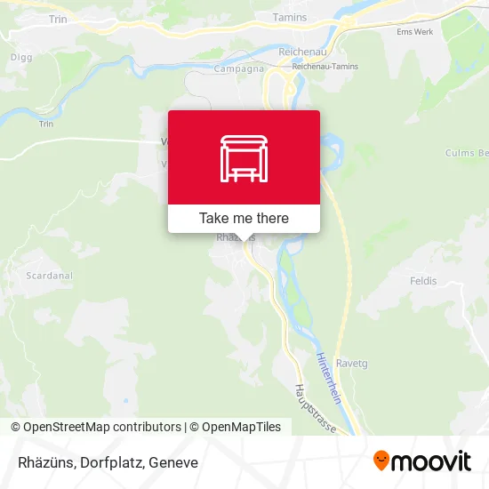 Rhäzüns, Dorfplatz map