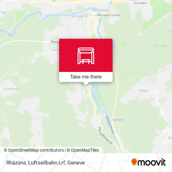 Rhäzüns, Luftseilbahn Lrf plan