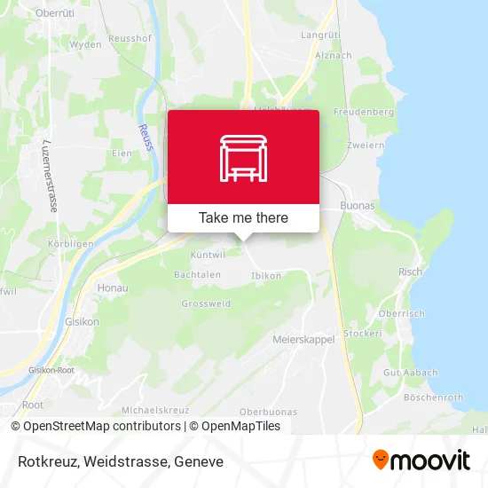 Rotkreuz, Weidstrasse map
