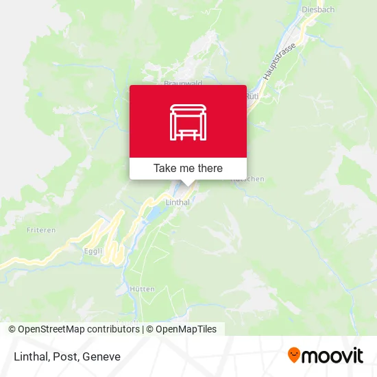 Linthal, Post map