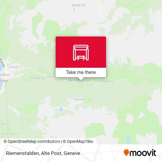 Riemenstalden, Alte Post map