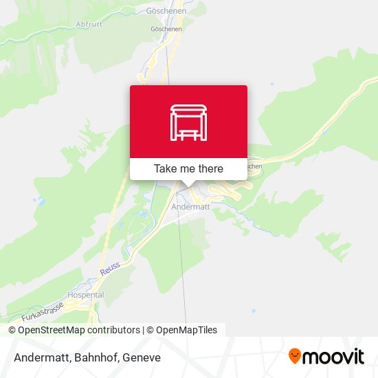 Andermatt, Bahnhof map
