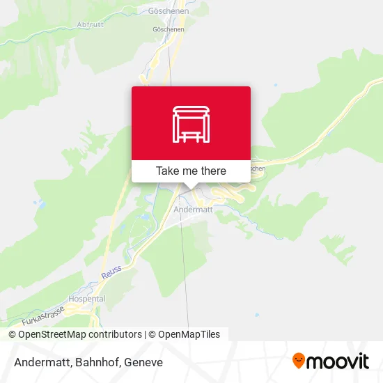 Andermatt, Bahnhof map