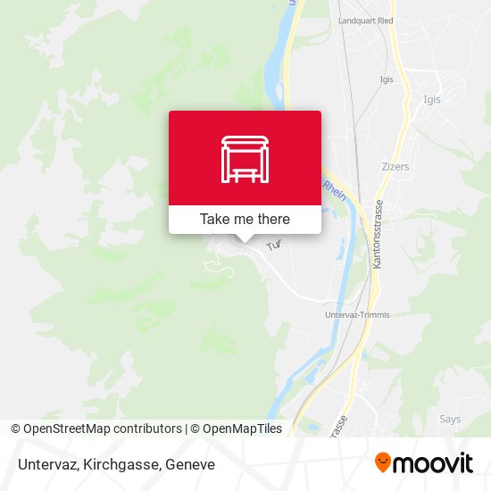 Untervaz, Kirchgasse map