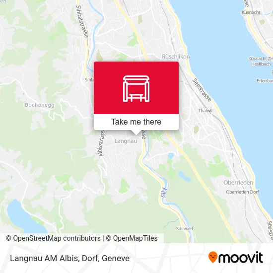 Langnau AM Albis, Dorf map