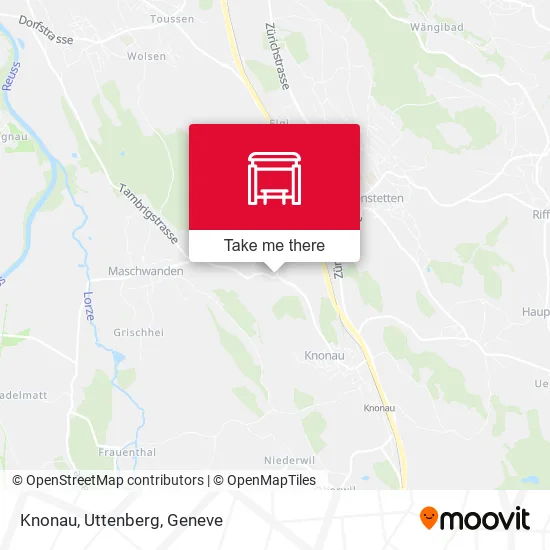 Knonau, Uttenberg map