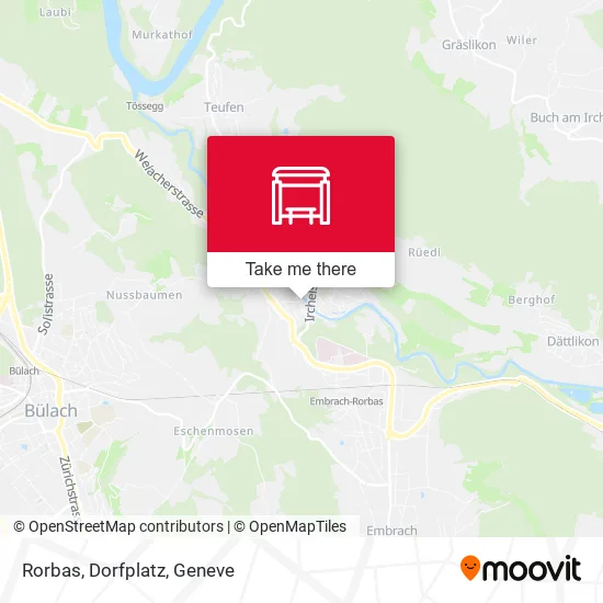 Rorbas, Dorfplatz map