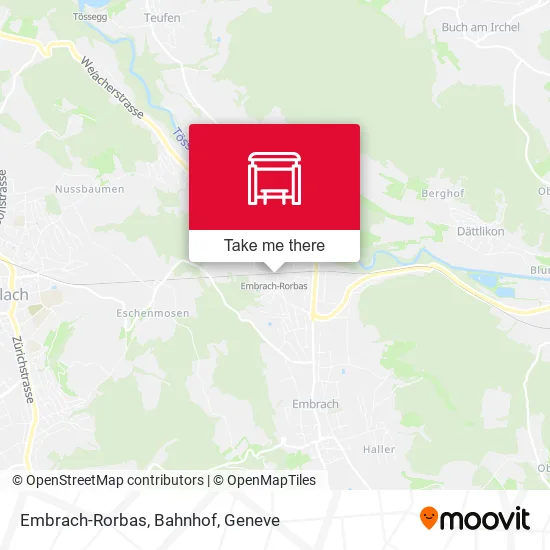 Embrach-Rorbas, Bahnhof map