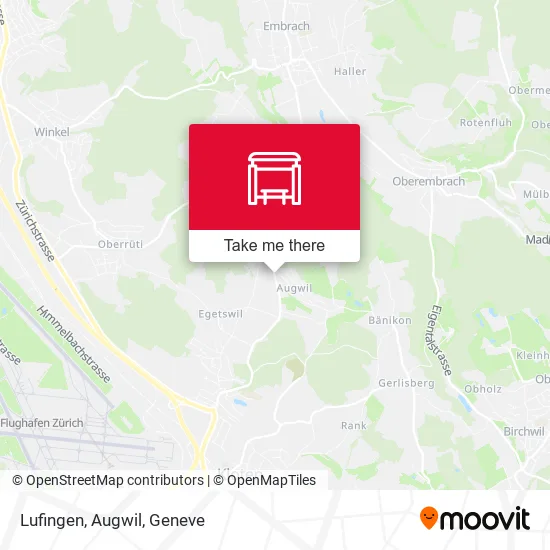 Lufingen, Augwil map