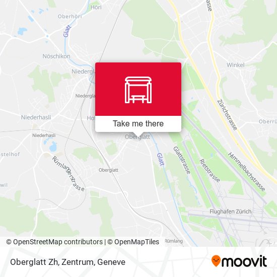 Oberglatt Zh, Zentrum map