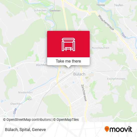 Bülach, Spital map