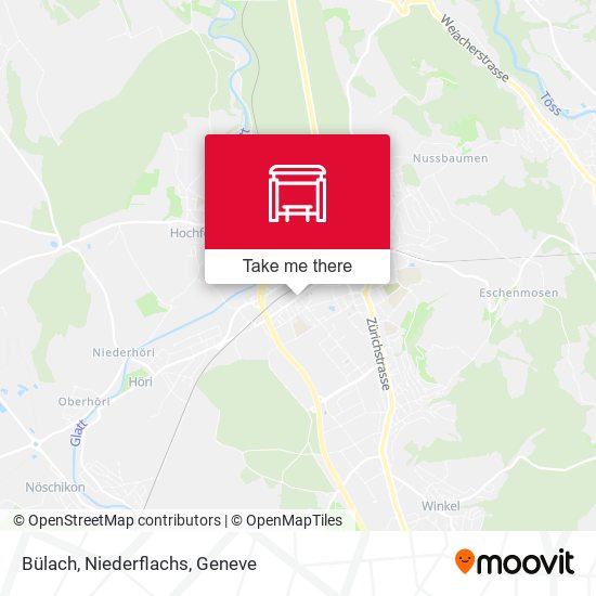 Bülach, Niederflachs map