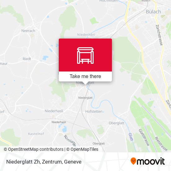 Niederglatt Zh, Zentrum plan