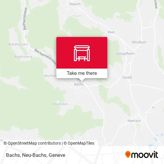 Bachs, Neu-Bachs map