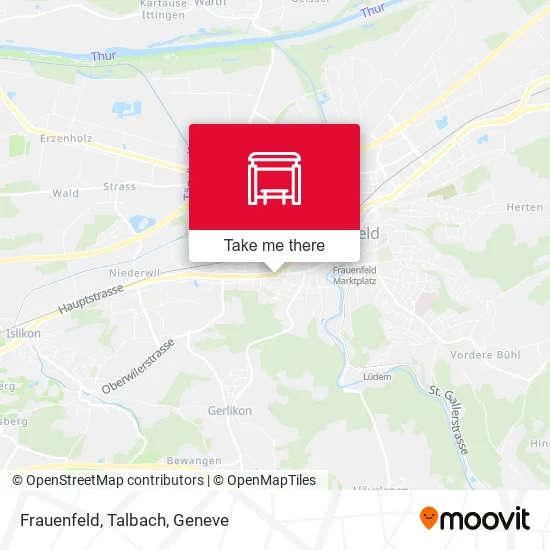 Frauenfeld, Talbach map