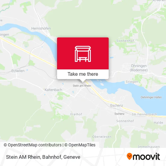 Stein AM Rhein, Bahnhof plan
