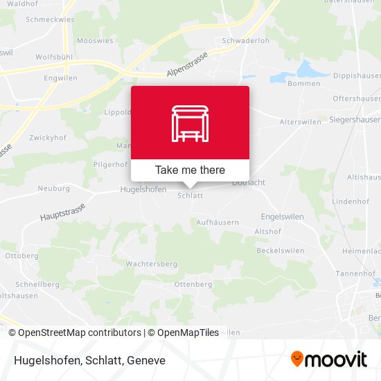 Hugelshofen, Schlatt map