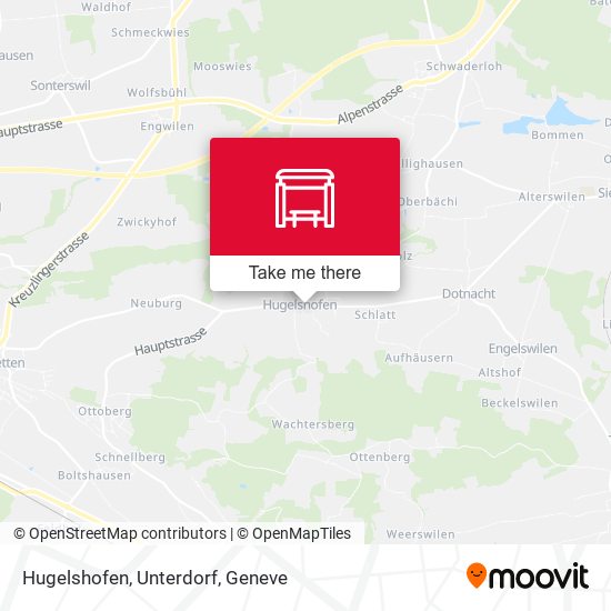 Hugelshofen, Unterdorf map