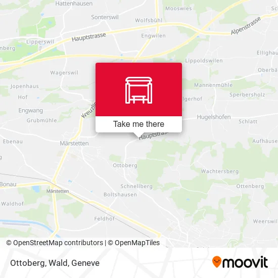 Ottoberg, Wald map
