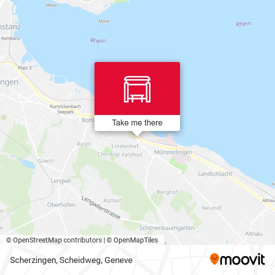 Scherzingen, Scheidweg map