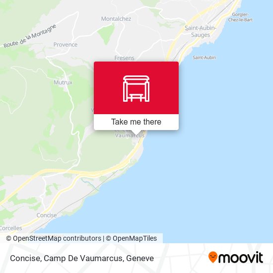 Concise, Camp De Vaumarcus map