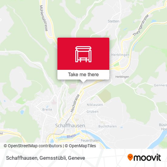 Schaffhausen, Gemsstübli plan