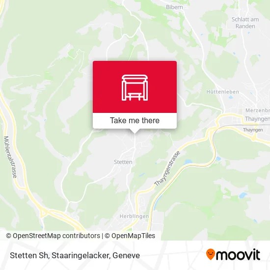 Stetten Sh, Staaringelacker map