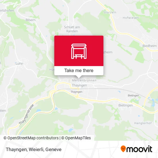 Thayngen, Weierli map