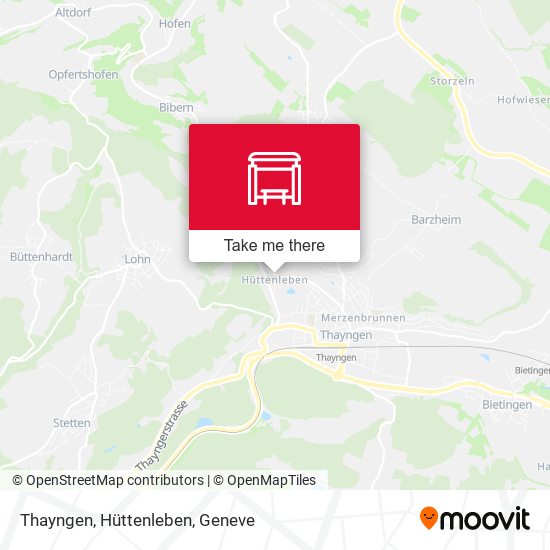 Thayngen, Hüttenleben map