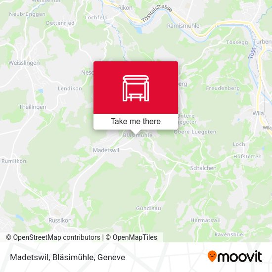 Madetswil, Bläsimühle map