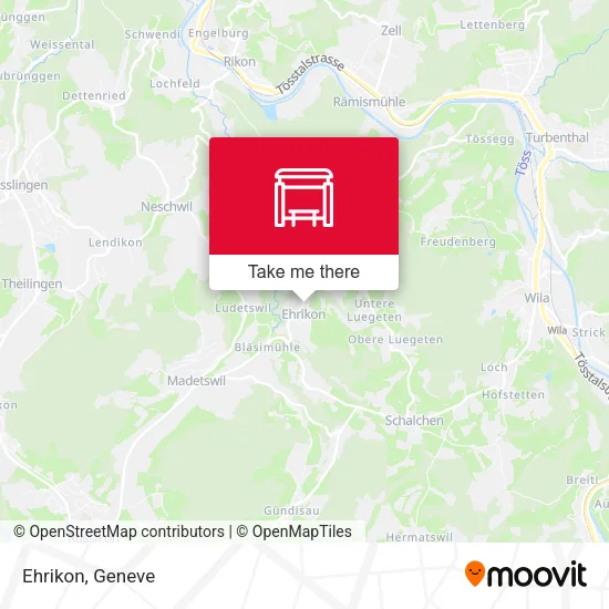 Ehrikon map
