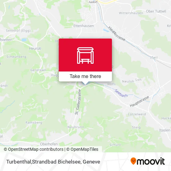 Turbenthal,Strandbad Bichelsee map