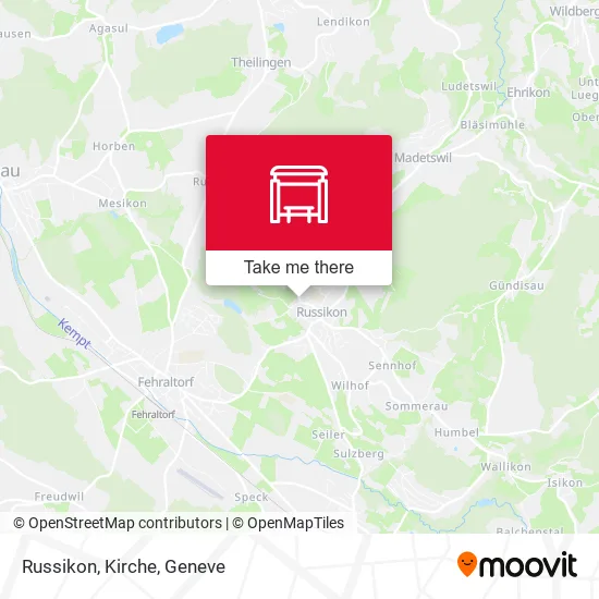 Russikon, Kirche map
